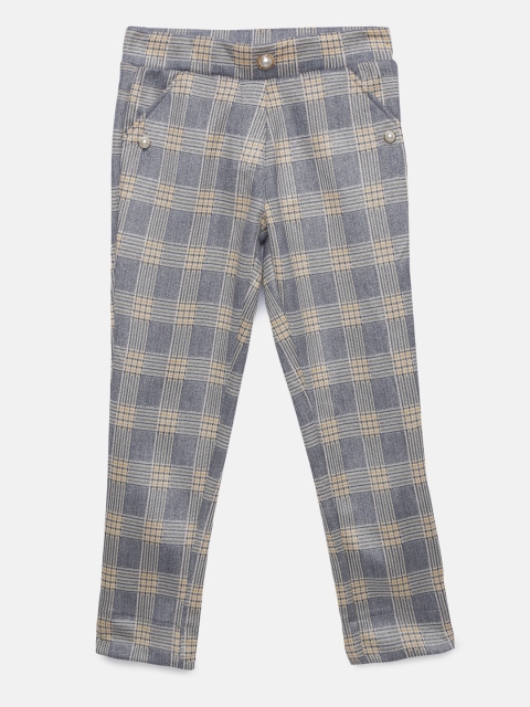 

Tiny Girl Mustard Yellow & Grey Checked Skinny Fit Jeggings