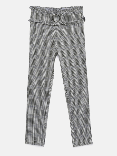 

Tiny Girl Grey & Checked Mid-Rise Jeggings