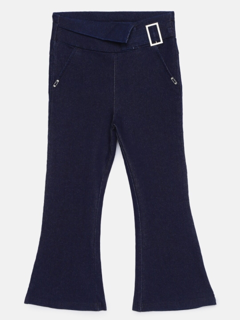 

Tiny Girl Navy Blue Solid Jeggings