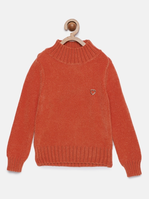 

Tiny Girl Girls Red Solid Pullover Sweater