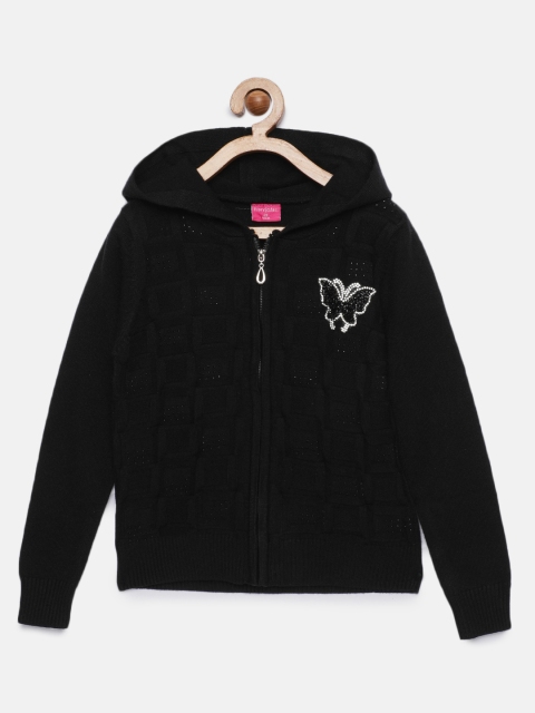 

Tiny Girl Black Solid Pullover Sweater