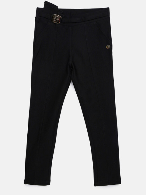 

Tiny Girl Black Solid Skinny Fit Jeggings