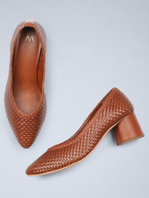 

W Women Brown Solid Block Heels