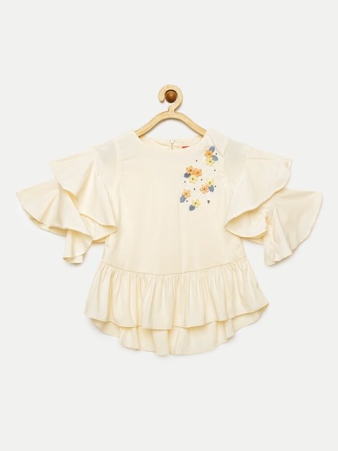 

Tiny Girl Girls Beige Embellished Top