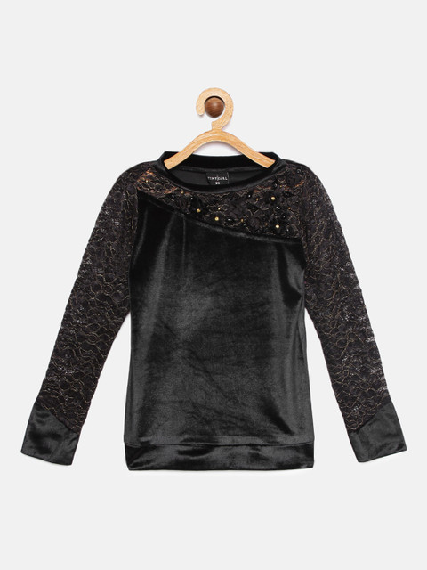 

Tiny Girl Girls Black Embellished Top