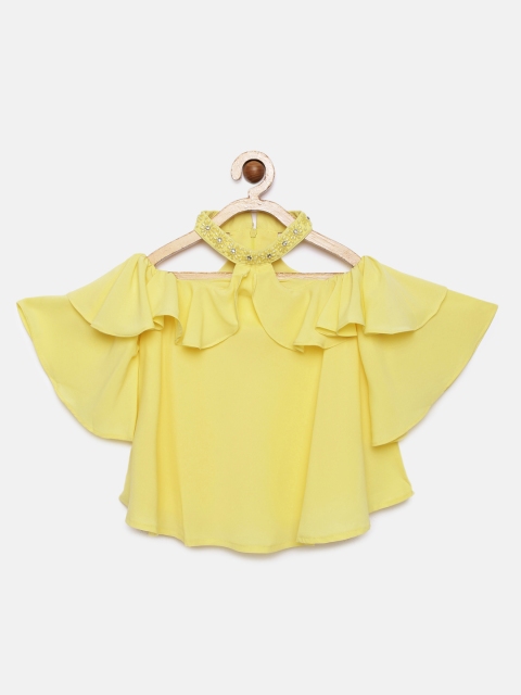 

Tiny Girl Yellow Solid Top