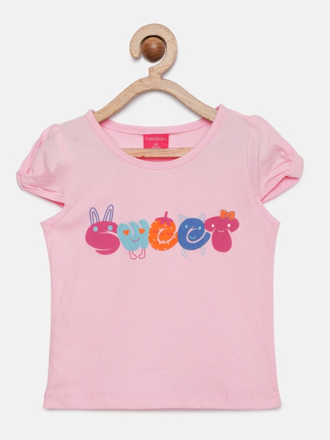 

Tiny Girl Girls Pink Printed Top