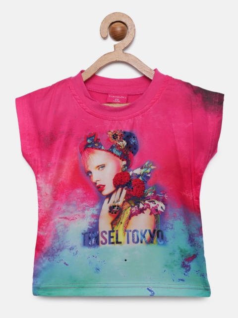 

Tiny Girl Multicoloured Printed Top, Multi