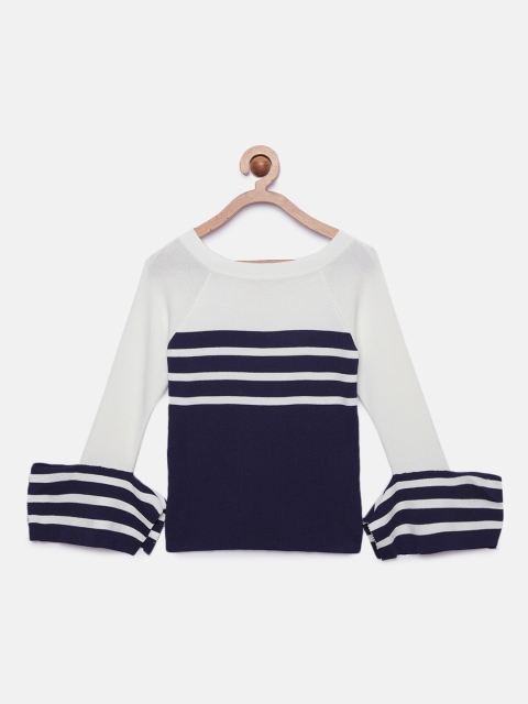 

Tiny Girl Girls Navy Blue Striped Top