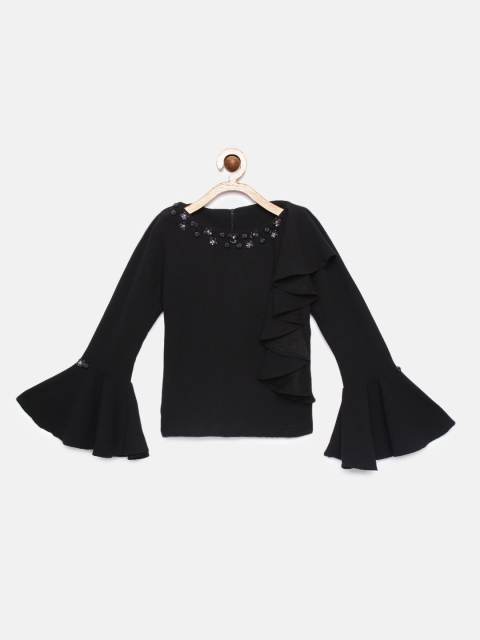 

Tiny Girl Black Embellished Top