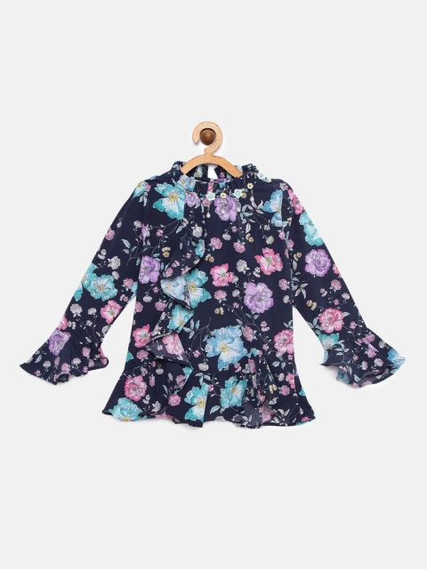 

Tiny Girl Girls Blue Printed Top