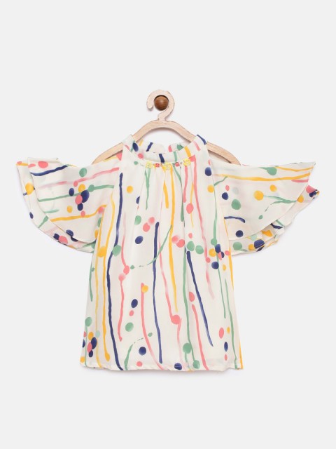 

Tiny Girl Girls White Printed Top