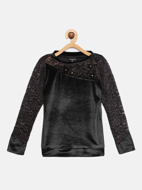 

Tiny Girl Black Embellished Top