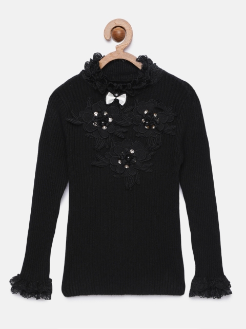 

Tiny Girl Black Embellished Top