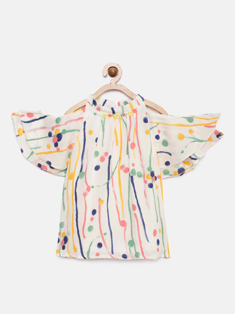 

Tiny Girl Girls White Printed Top