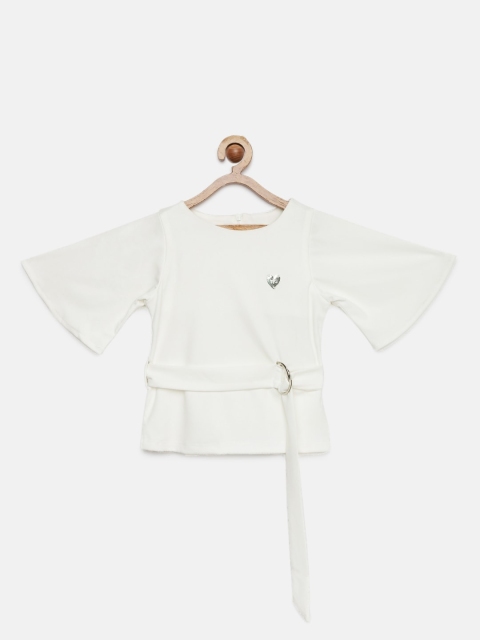 

Tiny Girl Girls White Solid Top