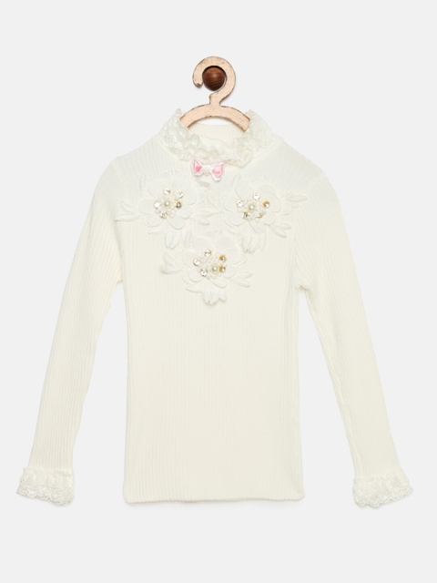 

Tiny Girl Off-White Embellished Top