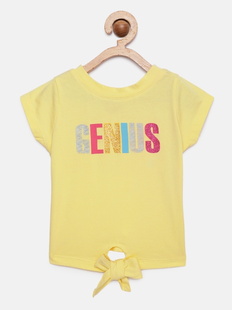 

Tiny Girl Yellow Printed Top