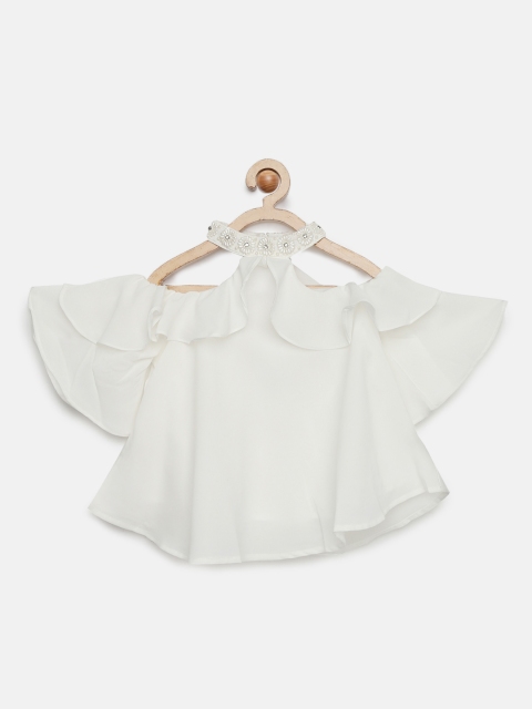 

Tiny Girl Off-White Solid Top
