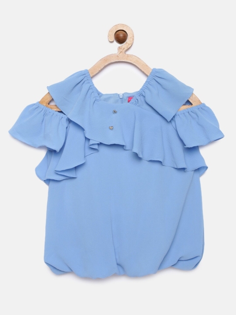 

Tiny Girl Blue Solid Top