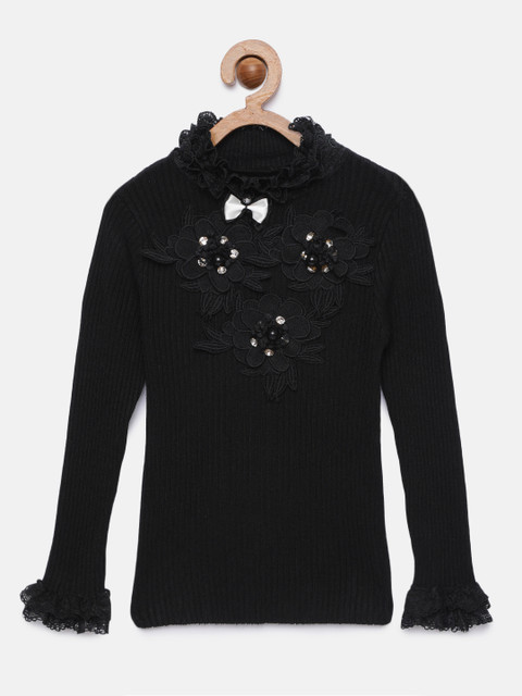 

Tiny Girl Girls Black Embellished Top