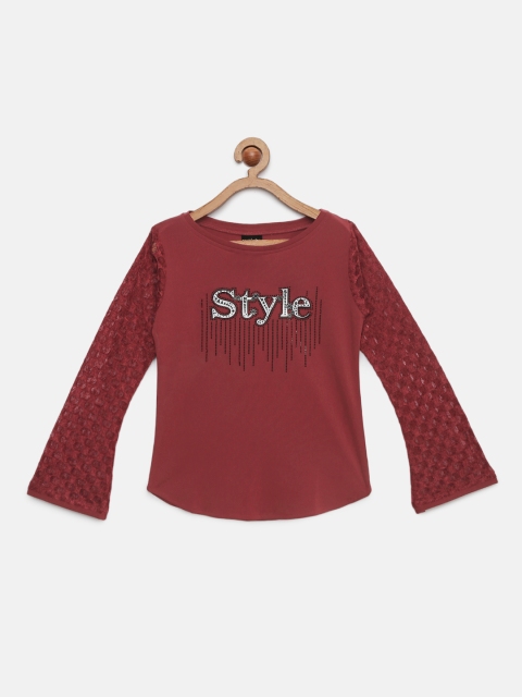 

Tiny Girl Girls Rust Red Printed Top