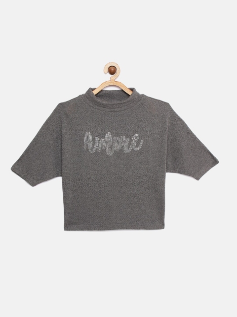 

Tiny Girl Girls Grey Embellished Top