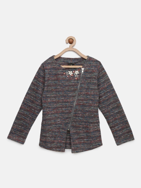 

Tiny Girl Girls Multicoloured Self Design Top, Multi