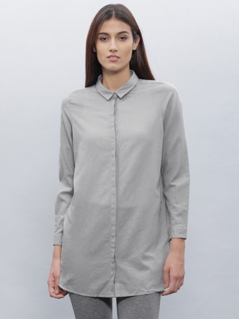 

ETHER Grey Linen Shirt