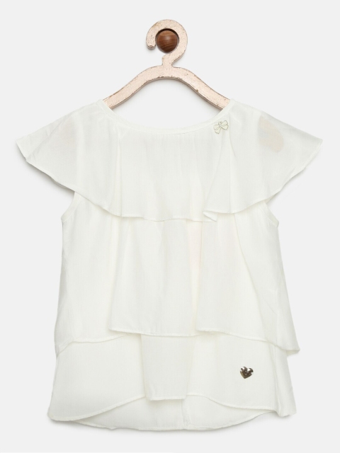 

Tiny Girl Off-White Solid Top