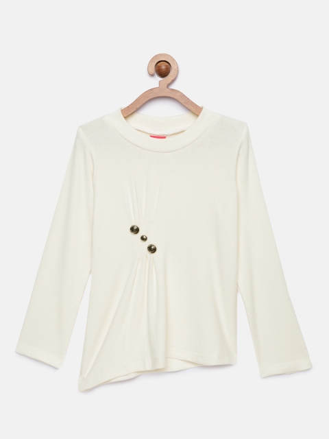 

Tiny Girl Girls White Solid Top