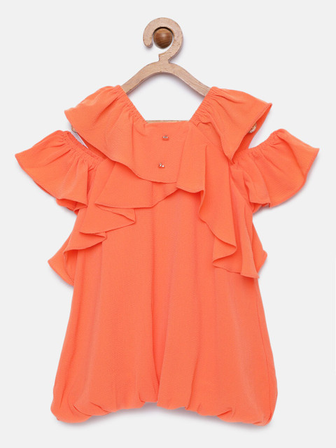 

Tiny Girl Girls Orange Solid Top