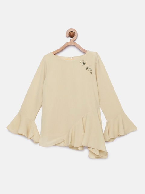 

Tiny Girl Girls Beige Solid Top