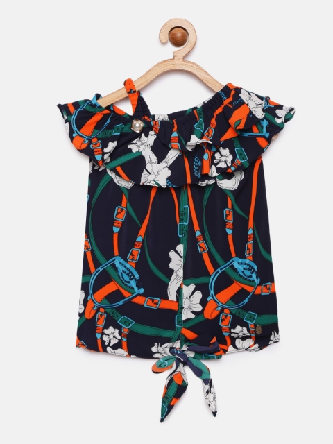 

Tiny Girl Multicoloured Printed Top, Multi