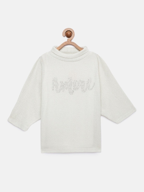 

Tiny Girl Girls White Embellished Top