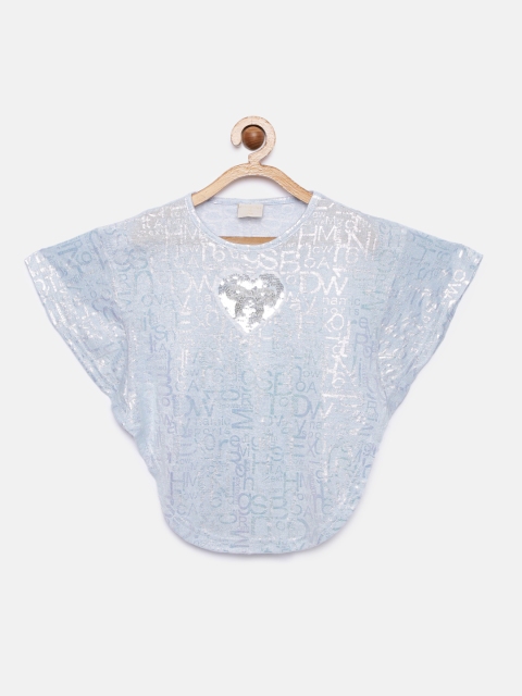 

Tiny Girl Girls Navy Blue Printed Top