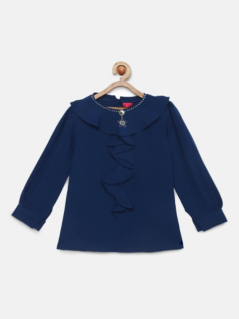 

Tiny Girl Blue Solid Top