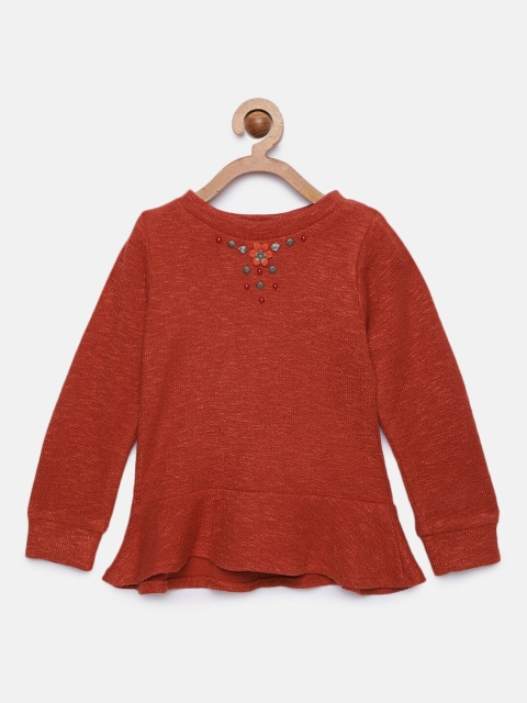 

Tiny Girl Girls Rust Solid Top