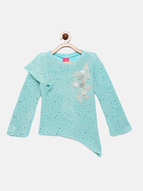 

Tiny Girl Sea Green Embellished Top