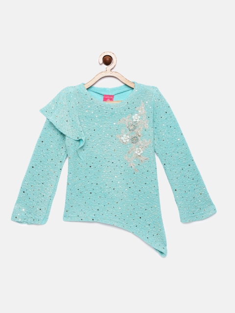 

Tiny Girl Sea Green Embellished Top