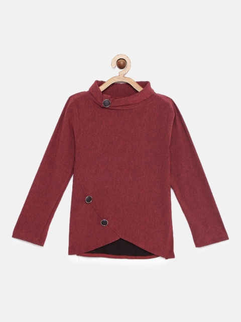 

Tiny Girl Girls Maroon Solid Top