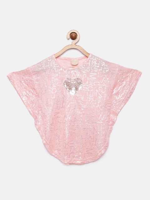 

Tiny Girl Pink Printed Kaftan Top