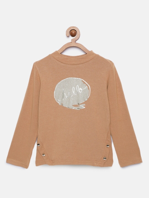 

Tiny Girl Girls Beige Printed Top