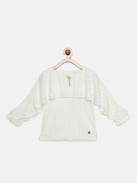 

Tiny Girl Off-White Solid Top