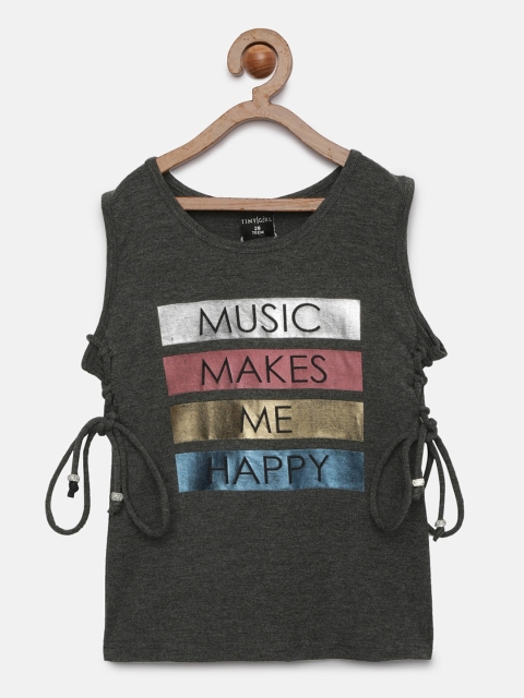 

Tiny Girl Girls Black Printed Top