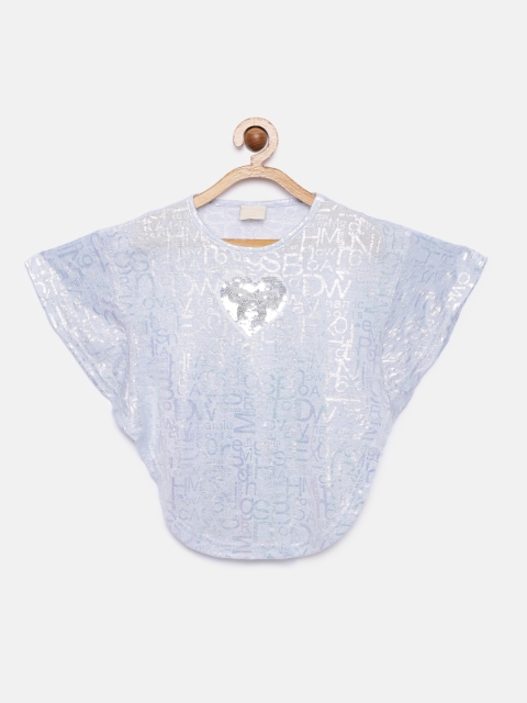 

Tiny Girl Blue Printed Top