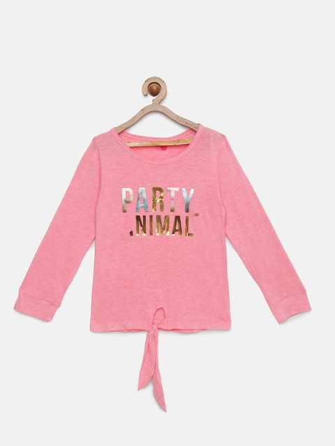 

Tiny Girl Pink Printed Top