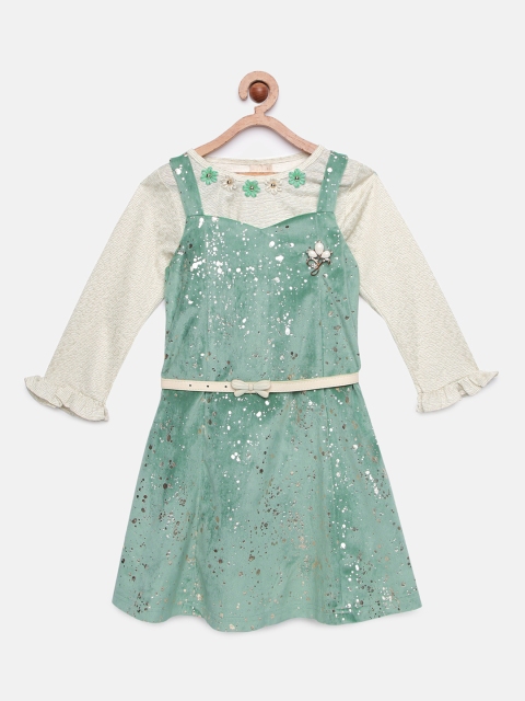 

Tiny Girl Girls Off-White Embellished A-Line Dress