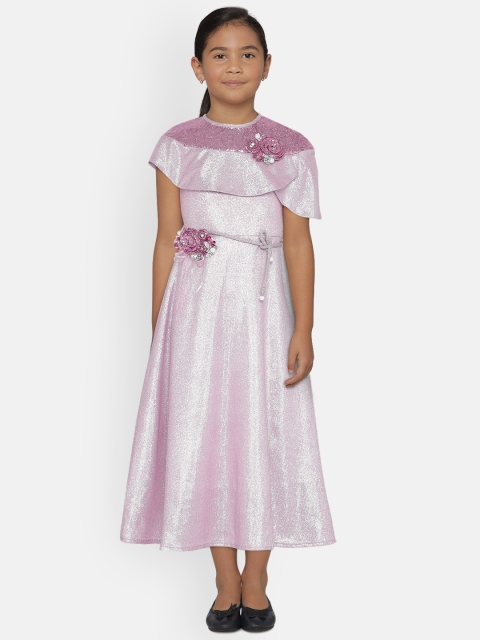 

Tiny Girl Pink Embellished Fit and Flare Dress