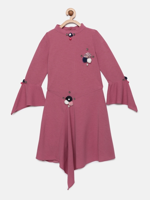 

Tiny Girl Pink Embellished Fit and Flare Dress